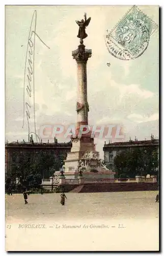 Bordeaux Cartes postales Monument des Girondins