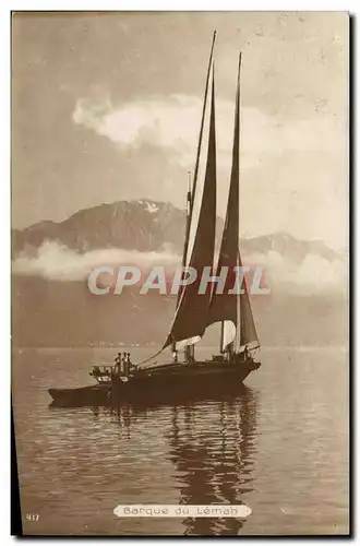 Cartes postales Barque du Leman Suisse