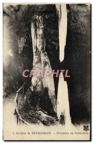 Cartes postales GRottes de Betharram Colonnes en formation