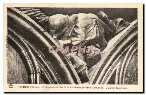 Poitiers Cartes postales Ecoincon des stalles de la cathedrale St Pierre (Cote Sud) L&#39orgueil