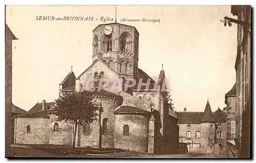 Semur en BRionnais Ansichtskarte AK Eglise