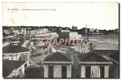 Royan Cartes postales Pontaillac vue generale de la plage