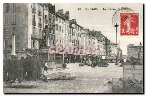 Toulon Ansichtskarte AK Le carre du port