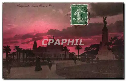 Nice Cartes postales Crepuscule Cote d&#39azur