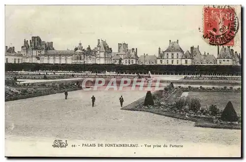 Fontainebleau Cartes postales Vue prise du parterre