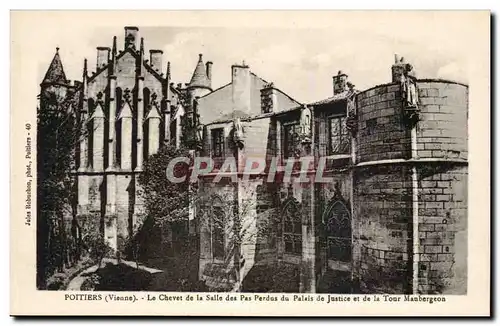 Vienne - Poitiers - Le Chevet de a salle des Pas Perdus du Palais de Justice et de la Tour Maubergeo