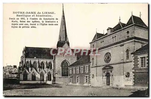 Cartes postales Notre DAme de Liesse Basilique et seminaire