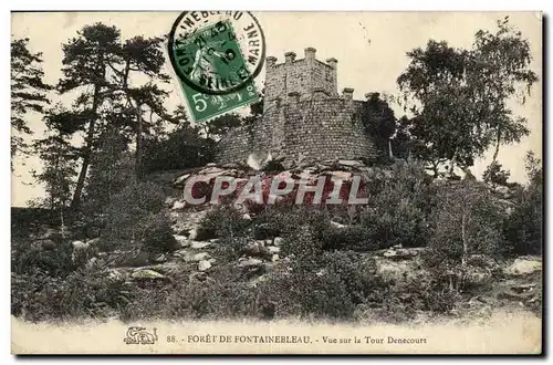 Foret de Fontainebleau Ansichtskarte AK Vue sur la Tour Denecourt