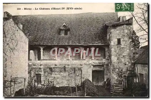 Nerac Cartes postales Le chateau d&#39Henri IV (16eme)