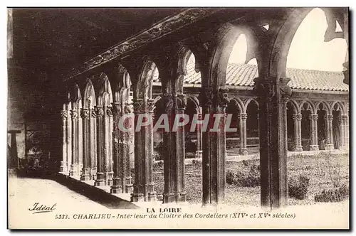 Charlieu Cartes postales Interieur du cloitre des Cordeliers