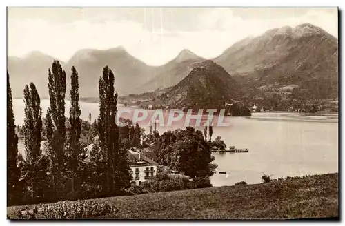 annecy Cartes postales Les bords du lac Mentbonu