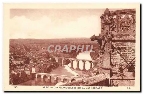 Albi Cartes postales Les gargouilles de la cathedrale