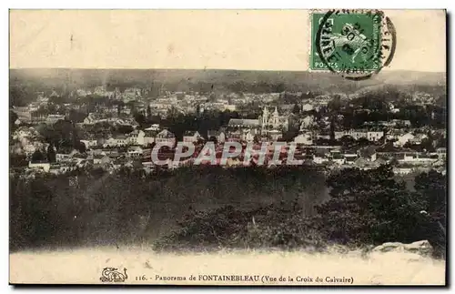 Ansichtskarte AK Panorama de Fontainebleau (vue d ela Croix du calvaire)