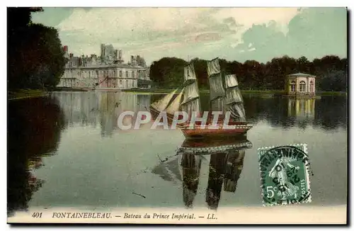 Fontainebleau Ansichtskarte AK Bateau du prince imperial