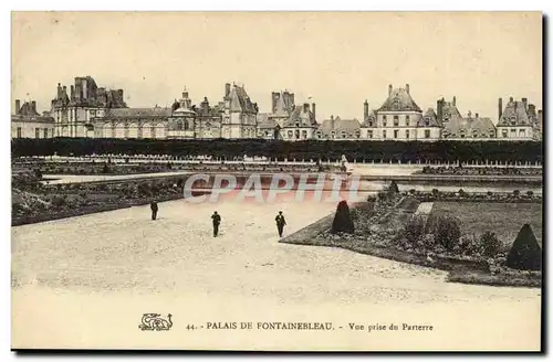 Fontainebleau Ansichtskarte AK Palais Vue prise du parterre