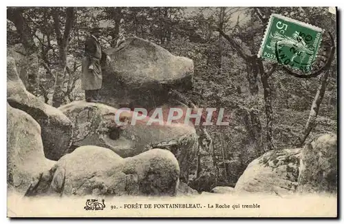 Fontainebleau Ansichtskarte AK Foret La roche qui tremble