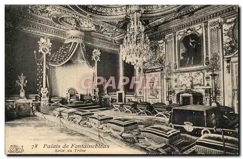 Fontainebleau Cartes postales Palais Salle du trone