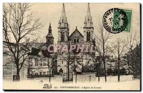 Fontainebleau Cartes postales L&#39eglise du Carmel