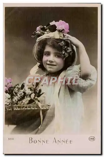 Cartes postales FAntaisie Enfant Bonne annee