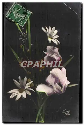 Cartes postales FAntaisie Fleurs