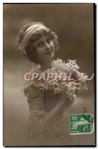 Cartes postales FAntaisie Femme Anniversaire