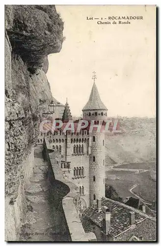 Rocamadour Ansichtskarte AK Chemin de ronde