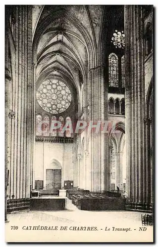 Chartres Cartes postales Cathedrale Le transept