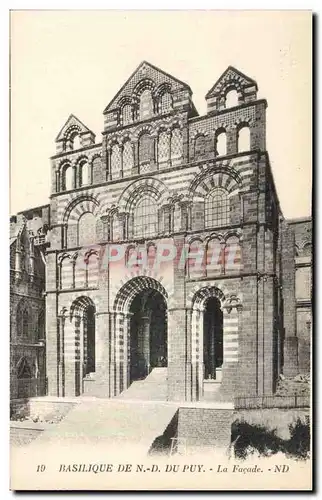 Basilique de Nd du Puy Cartes postales La facade