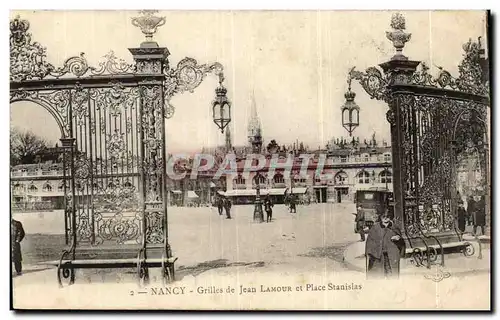 Nancy - Grilles de Jean Lamour et Place Stanislas - Cartes postales