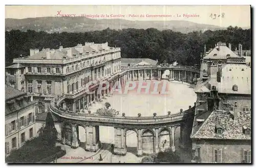 Nancy - hemicycle de la Carriere Palais du Gouvernement la Pepiniere - Ansichtskarte AK