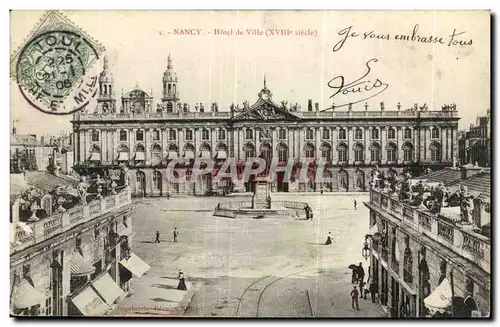 Nancy - Hotel de Ville XVIII siecle - Ansichtskarte AK