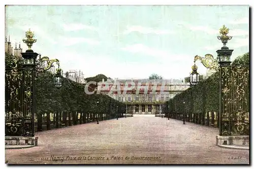 Nancy - Place de la Carriere Palais de Gouvernement - Cartes postales