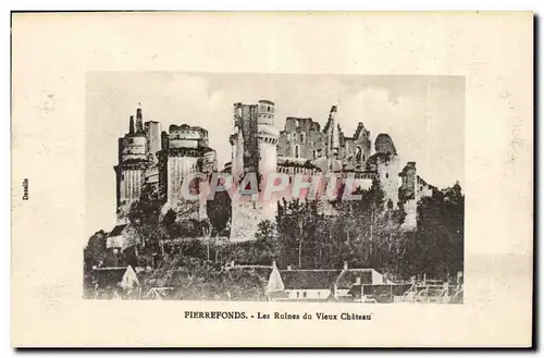 Pierrefonds Cartes postales Le chateau Les ruines