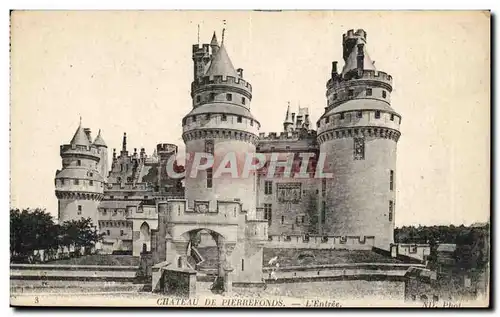 Pierrefonds Cartes postales Le chateau L&#39entree