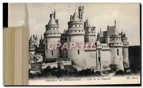 Pierrefonds Cartes postales Le chateau Cote de la chapelle