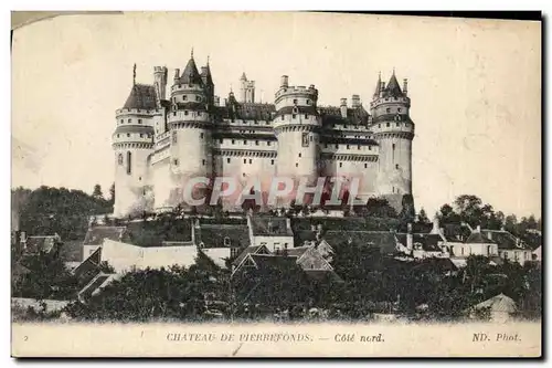 Pierrefonds Cartes postales Le chateau Cote Nord