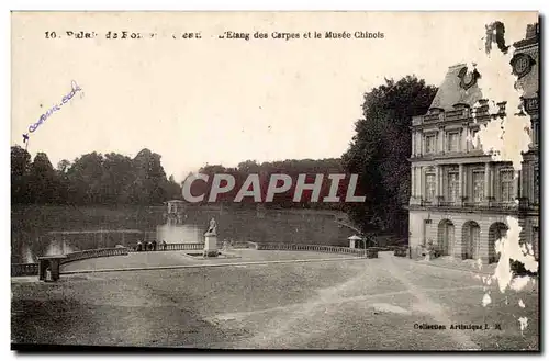 Fontainebleau Ansichtskarte AK L&#39etang des carptes et le musee chinois (china Chine museum palais chateau)