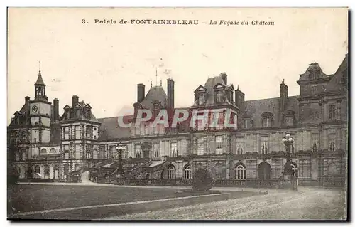 Fontainebleau Ansichtskarte AK palais Le chateau Facade