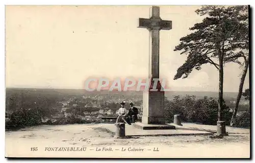 Fontainebleau Cartes postales la foret le calvaire