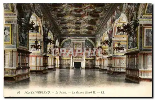 Fontainebleau Cartes postales Le palais La galerie Henri II