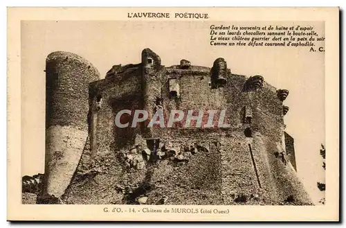 Ansichtskarte AK Chateau de Murols Auvergne (cote Ouest)