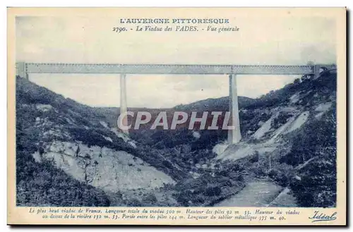 Ansichtskarte AK Auvergne Viaduc des FAdes (133m) Vue generale