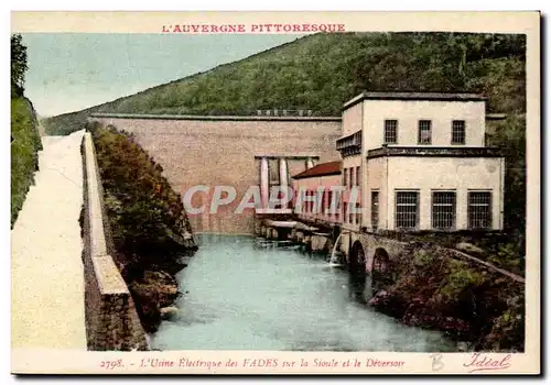 Ansichtskarte AK Auvergne Usine electrique de sFAdes sur la Sioule et le deversoir