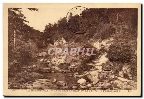 Ansichtskarte AK Auvergne La source Croizat et la fontaine Petrifiante