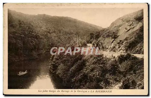 Cartes postales Auvergne Les jolies gorges du barrage de la Dordogne a la Bourboule