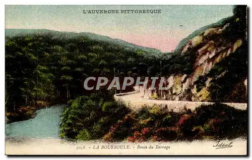 Ansichtskarte AK Auvergne La Bourboule Route du barrage