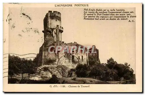 Cartes postales Auvergne Chateau de Tournoel