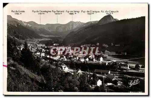 Le Mont Dore Cartes postales Vue generale roc du Cuzeau Cacadogne Ferrand Sancy Cliergue Capucin