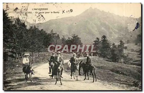 Mont Dore Cartes postales En route pour le Sancy (ane donkey donkeys)