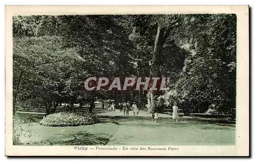 Vichy Cartes postales Promenade Un coin des nouveaux parcs